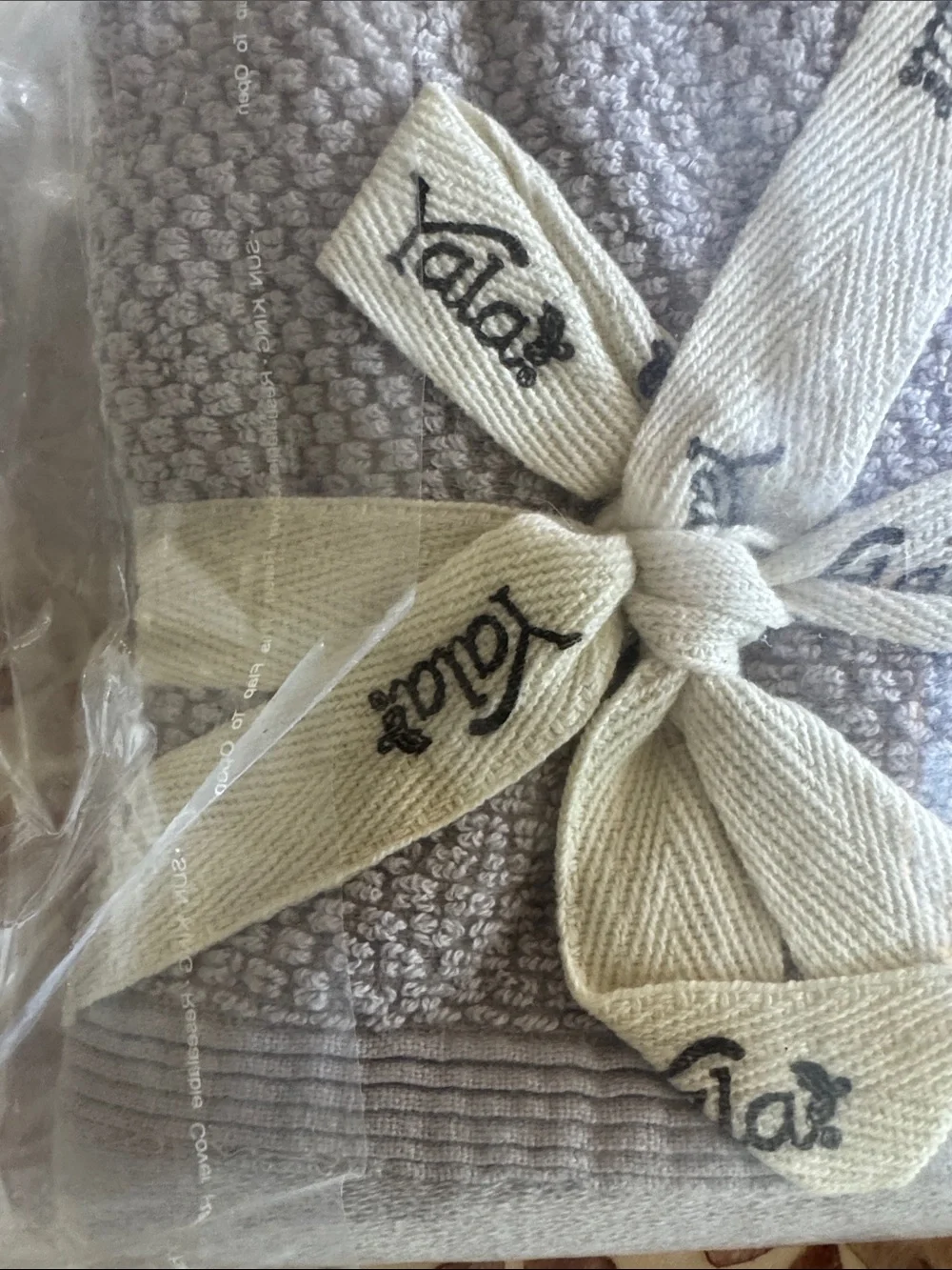 NWT 4 Yala Organic Cotton Plush Tan Terry Cloth Washcloths soft thick luxurious